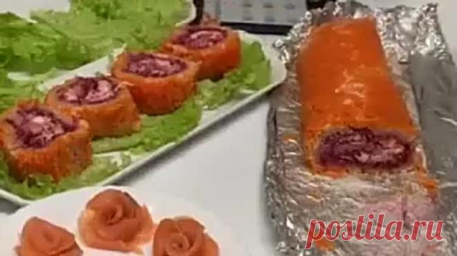 Оригинальная шуба для праздничного стола