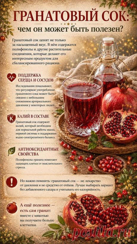 Гранатовый сок польза