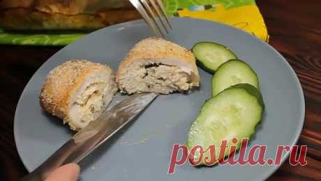 Супер вкусные рулетики из курицы! Очень сочно и вкусно!