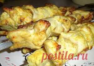 Шашлык из кальмаров