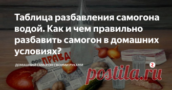 Таблица разбавления самогона водой. Как и чем правильно разбавить самогон в домашних условиях? Слишком крепкий самогон, особенно правильно перегнанный с отсечением голов и хвостов, пить не слишком приятно, к тому же можно нанести вред органам пищеварения. Поэтому нужно знать, как разбавить самогон до нужного градуса, сохранив при этом внешний вид и не испортив вкуса.