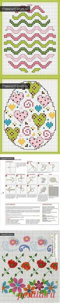 УЗОРЫ ДЛЯ СКАТЕРТЕЙ И САЛФЕТОК. ЧАСТЬ 13 / Вышивка крестиком / PassionForum - мастер-классы по рукоделию