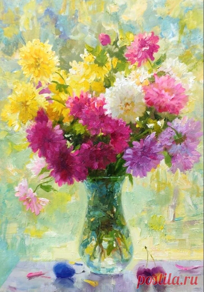 ЦВЕТЫ В ЖИВОПИСИ СОВРЕМЕННЫХ ХУДОЖНИКОВ.