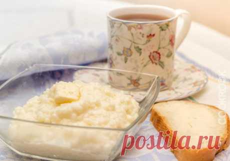 Молочная рисовая каша в мультиварке — кулинарный рецепт