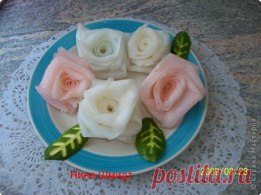 Украшение из овощей