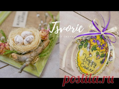 ИДЕИ Пасхального декора / Переделка старой рамки для фото / DIY TSVORIC