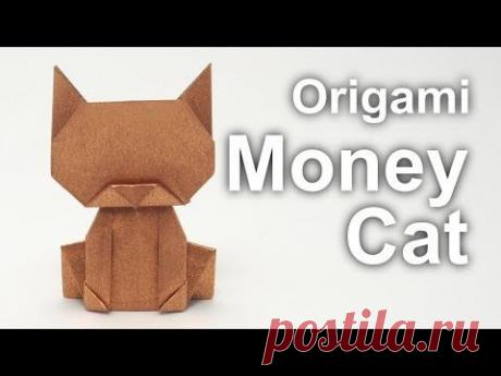 Origami Money Cat v2 (Jo Nakashima) - YouTube