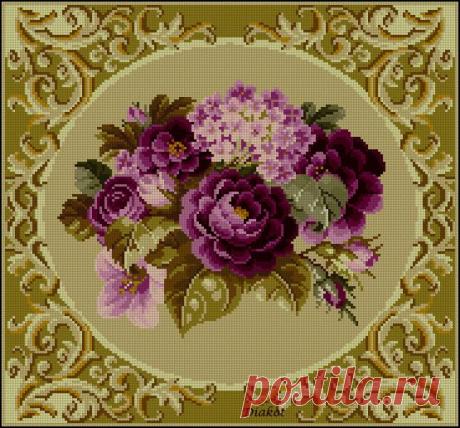 старинные схемы вышивки крестом