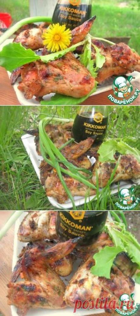 Куриные крылья горчично-апельсиновые в соевом соусе - кулинарный рецепт