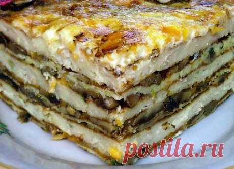 Праздничный закусочный торт.