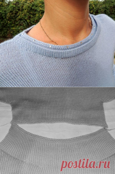 Быстрый способ обработки горловины с помощью вязальной машины – Ярмарка Мастеров