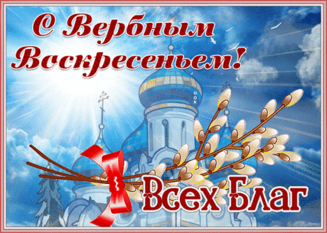 С Вербным воскресеньем тебя поздравляю,
Пусть Ангел Хранитель во всем помогает,
Господь сбережет от бед и напастий,
И в дом твой придет огромное счастье!