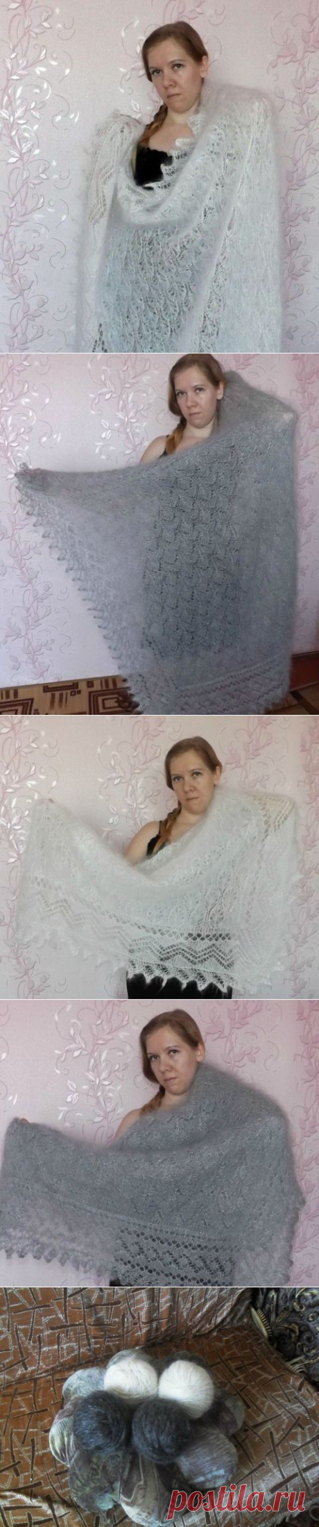 Пуховые ажурные платки. | Сделай сам!