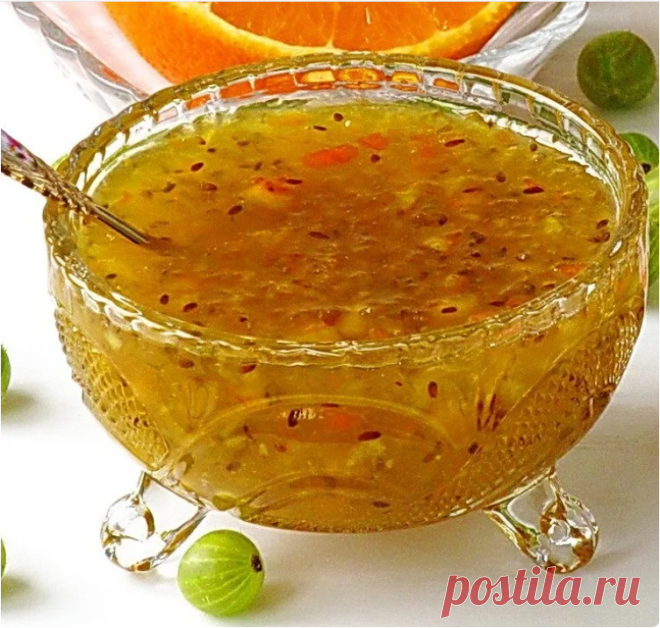 Крыжовник с лимоном и апельсином на зиму. Вкусный джем, который не нужно варить - Вкусные рецепты - медиаплатформа МирТесен