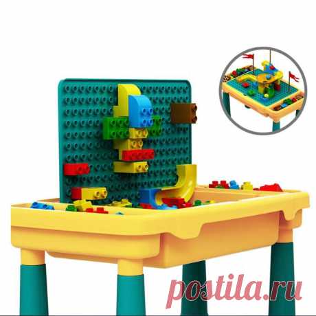Multi-functional compatible with building block learning table for children education toys Sale - Banggood.com
