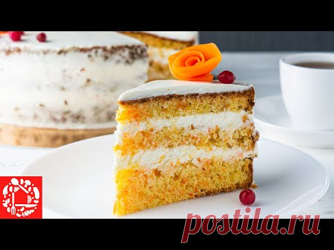 Нежный Морковный ТОРТ. Очень Легкий Рецепт Торта