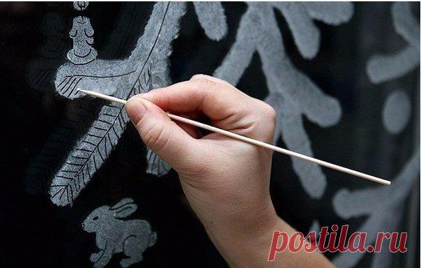 Как сделать новогодние рисунки на стекле - Colors.life