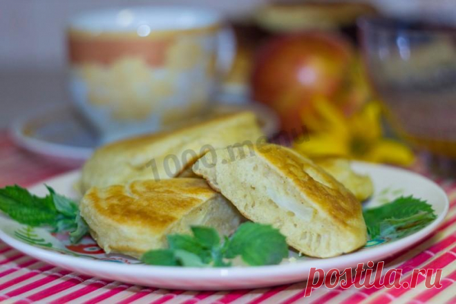 Оладьи с начинкой из яблок на кефире быстро и вкусно рецепт с фото пошагово и видео - 1000.menu