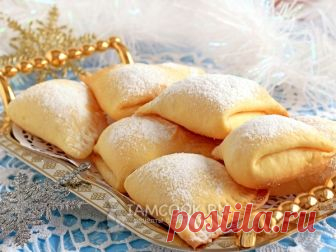 Печенье «Сугробы» — рецепт с фото Очень нежное и легкое печенье, прекрасное дополнение к чаю или кофе. А также печенье здорово впишется в новогоднее меню 2019.