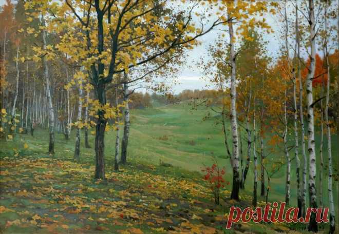 Художник Борис Валентинович Щербаков (1916-1995).
«В конце сентября», 1962 г.
