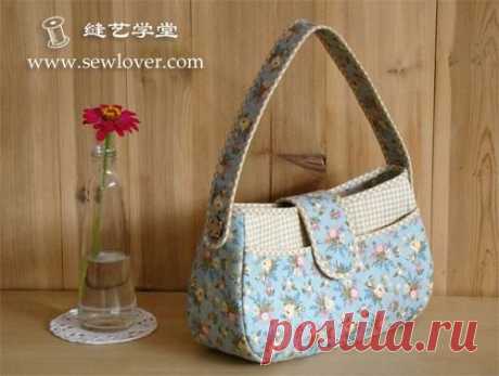 Pocket: 拼布单肩小拎包制作教程