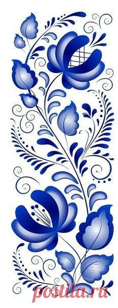 Гжель узоры