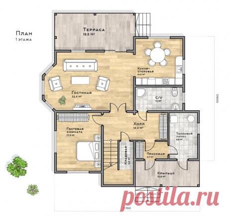 Проект дома Бернаби — цена строительства под ключ в Москве и Подмосковье
