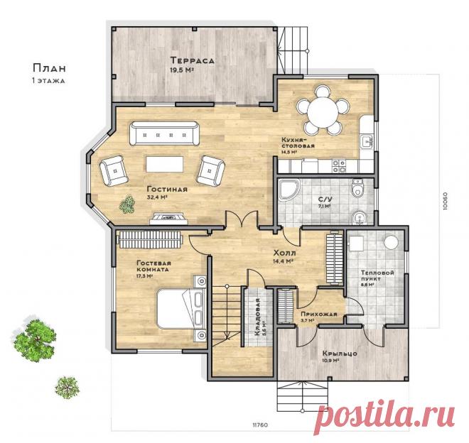 Проект дома Бернаби — цена строительства под ключ в Москве и Подмосковье