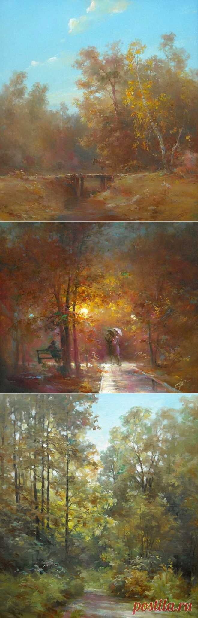 В главной роли нынче осень.... Художник Wlodzimierz Czurawski.
