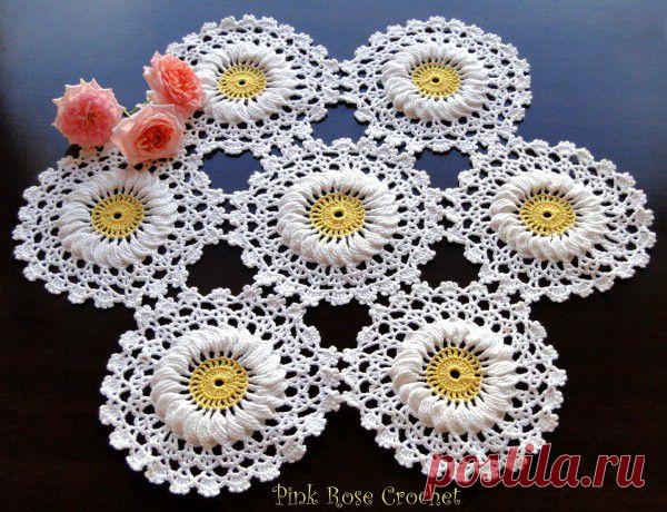 Красивые салфетки из мотивов — Рукоделие