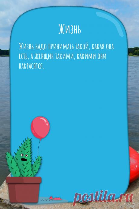Цитата про «Жизнь» — Жизнь надо принимать такой, какая она есть, а…