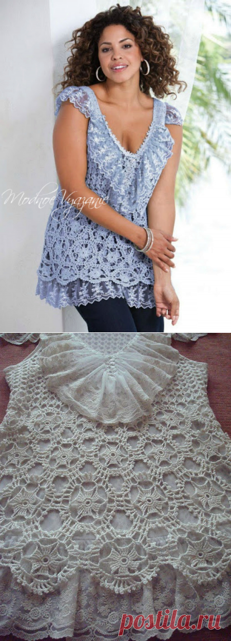 Кофточки крючком для немодельных дам - Crochet Modnoe Vyazanie