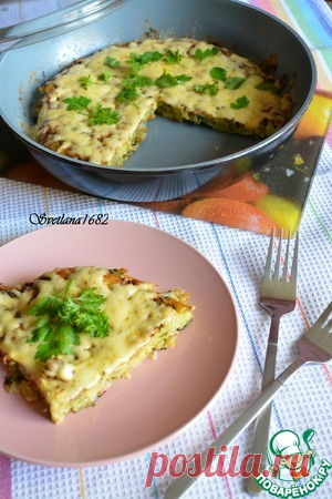 Картофельный пирог на сковороде - кулинарный рецепт