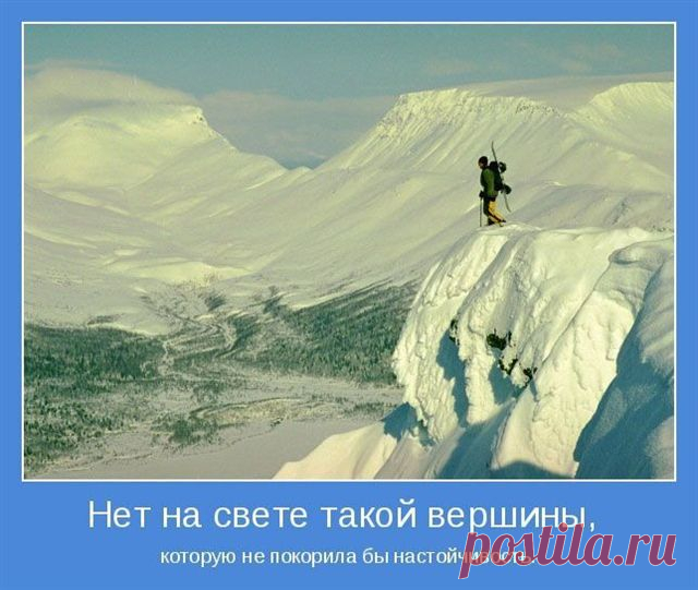 Сдаться может каждый – это легче всего на свете. А вот продолжать, даже тогда, когда все вокруг приняли и простили бы вам ваше поражение, – в этом кроется настоящая сила. (Автор не известен)