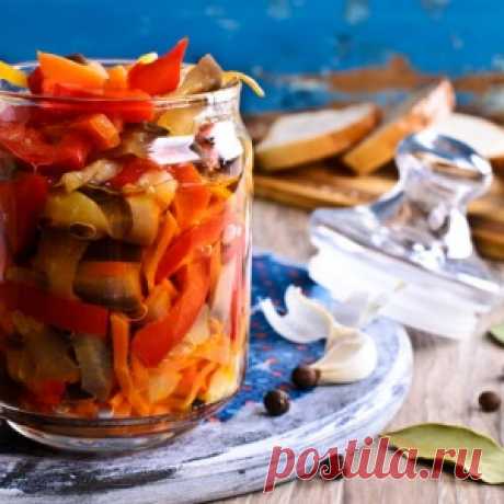 Салат из маринованных овощей на зиму по-итальянски