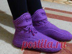 Вязаная обувь (Общий) Добавляем свои работы!