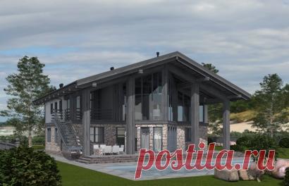 Проект уникального одноэтажного дома с мансардой Rg5030