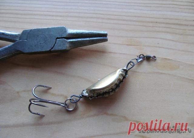 Окуневые блесны из пивных пробок своими руками