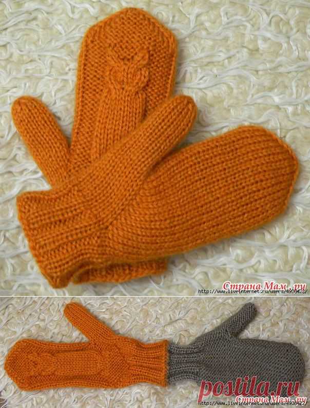 Двойные рукавички "Совы".
