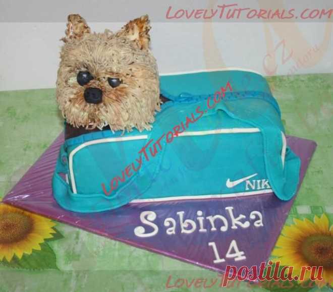 МК торт "Сумка с собачкой" -Dog bag cakes tutorials - Мастер-классы по украшению тортов Cake Decorating Tutorials (How To's) Tortas Paso a Paso