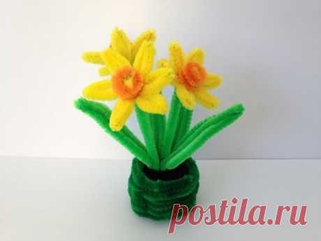 How to make a Pipe Cleaner Daffodil
