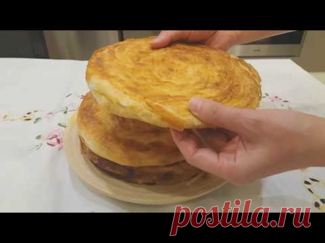 МИЛЛИОН СЛОЁВ В ОДНОЙ ЛЕПЁШКЕ! Таджикская Катлама в духовке. Katlama.