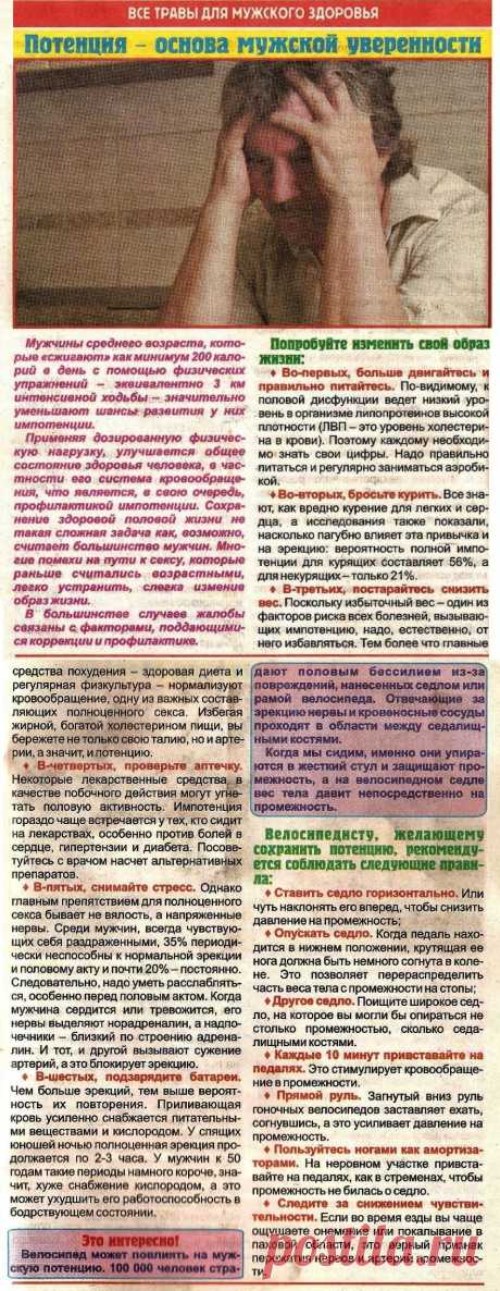 Потенция - основа мужской уверенности