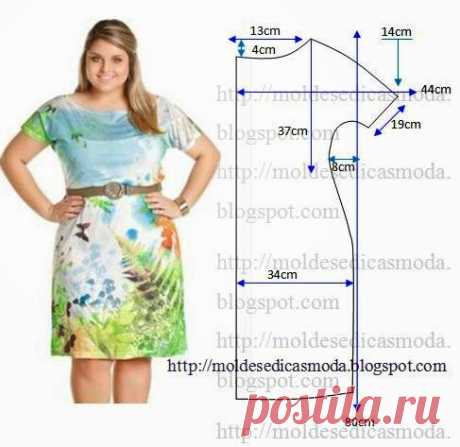 Выкройки летних платьев и сарафанов на полную фигуру.