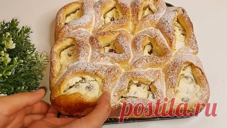 Булочки с Творогом и Изюмом