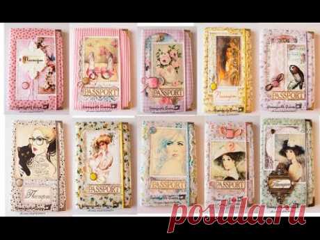 Скрапбукинг. Тканевые обложки для паспорта.