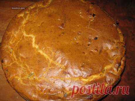 Закусочный пирог с куриной печенью