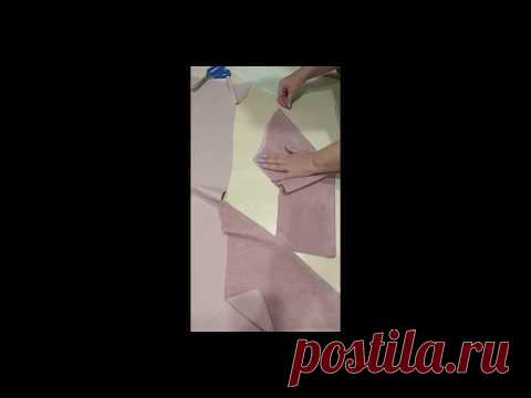Раскрой платья оверсайз из вельвета