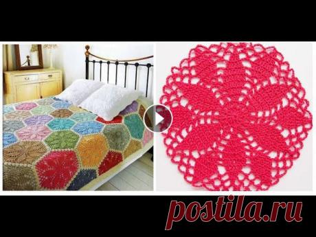 Простая салфетка крючком для начинающих.Ажурный мотив для покрывала Урок 254 Crochet motif Простая салфетка крючком, которая отлично подходит для вязания скатерти или покрывала. Это универсальный ажурный мотив, его можно использовать самосто...