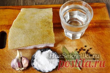 Сало в банке, самый вкусный рецепт в рассоле